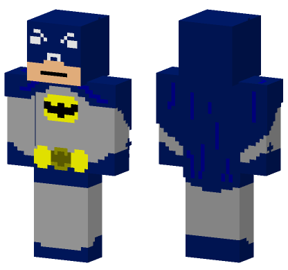 1960s Batman Skin Minecraft Bedrock skin