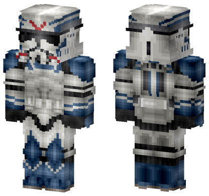 501st Jet Trooper Phase II Clone Trooper Minecraft Bedrock skin