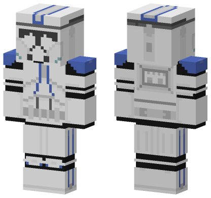 501st Legion Clone Trooper Minecraft Bedrock skin