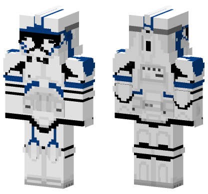 501st Legion Clone Trooper Umbara Minecraft Bedrock skin