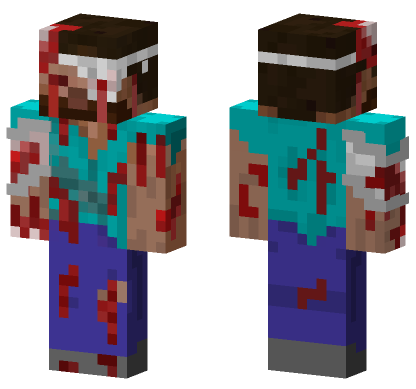 7 Hours Of Pain End Minecraft Bedrock skin