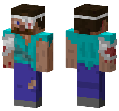 7 Hours Of Pain Halfway Minecraft Bedrock skin
