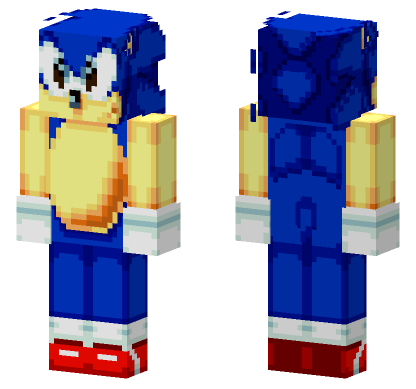 90s Sonic Skin Minecraft Bedrock skin