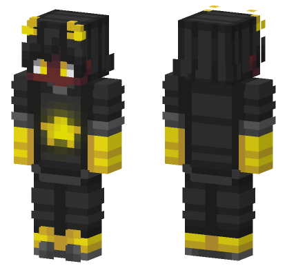 Aaron The Demon Minecraft Bedrock skin