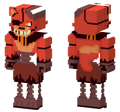 Abandoned Withered Foxy Minecraft Bedrock skin