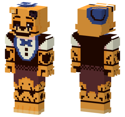 Abandoned Withered Golden Freddy Minecraft Bedrock skin