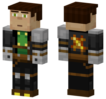 Accurate Aiden Blaze Rods Minecraft Bedrock skin