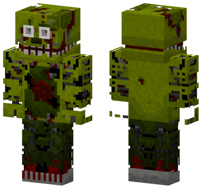 Accurate Springtrap Skin Minecraft Bedrock skin