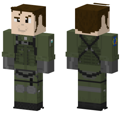 Ace Combat 5 Alvin Davenport Minecraft Bedrock skin