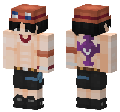Ace One Piece Minecraft Bedrock skin