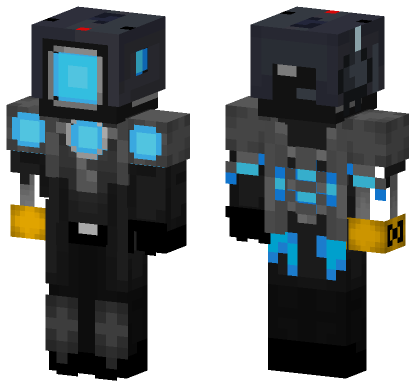 Acid Arm Upgraded Titan Cameraman Minecraft Bedrock skin