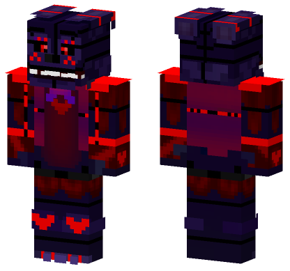 Advanced Blackheart Bonnie Fanmade Minecraft Bedrock skin