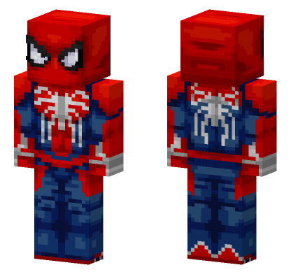 Advanced Suit Spider-Man Minecraft Bedrock skin