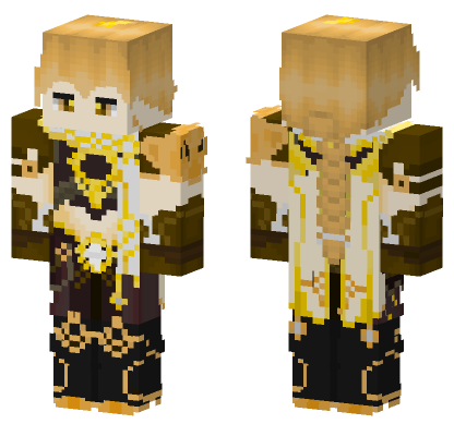 Aether Genshin Impact Minecraft Bedrock skin