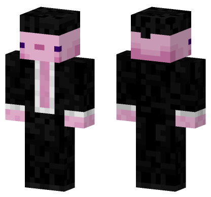 Agent Axolotl Minecraft Bedrock skin