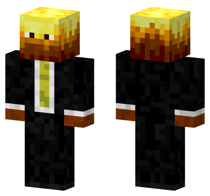 Agent Blaze Minecraft Bedrock skin