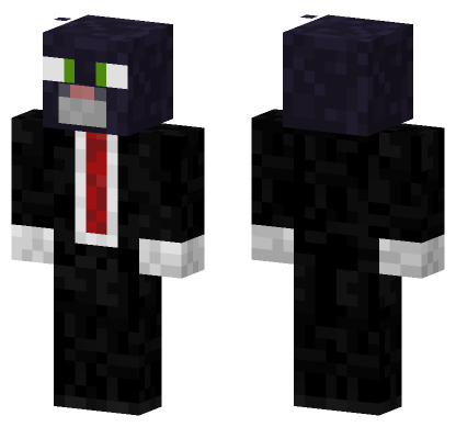 Agent Cat Minecraft Bedrock skin