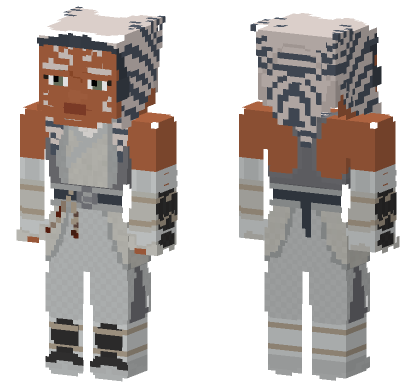 Ahsoka Tano The White Minecraft Bedrock skin