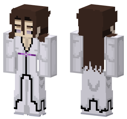 Aizen Sousuke Chrysalis Minecraft Skin Minecraft Bedrock skin