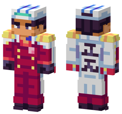 Akainu Red Coat Minecraft Bedrock skin
