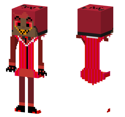 Alastor The Radio Demon Minecraft Bedrock skin