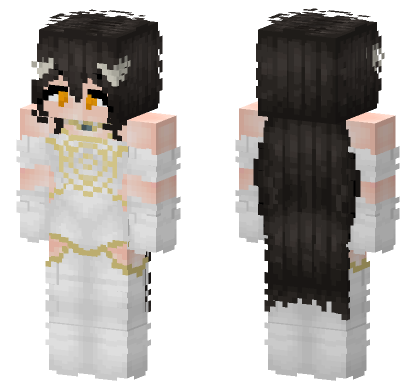 Albedo 6720720 White Dress Minecraft Bedrock skin