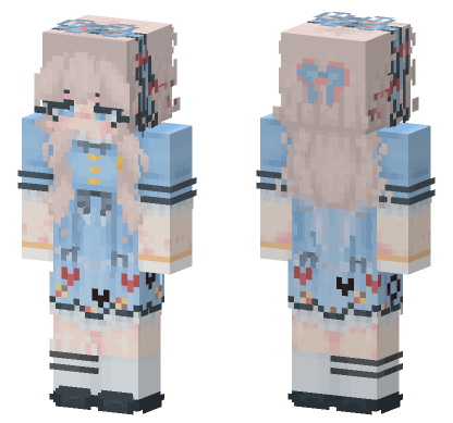 Alice In Wonderland Minecraft Bedrock skin