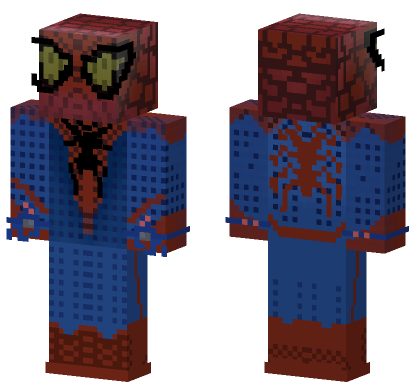 Amazing Spider-Man Suit HD Minecraft Bedrock skin