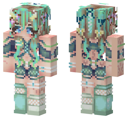 Amazon Rainforest Girl Minecraft Bedrock skin