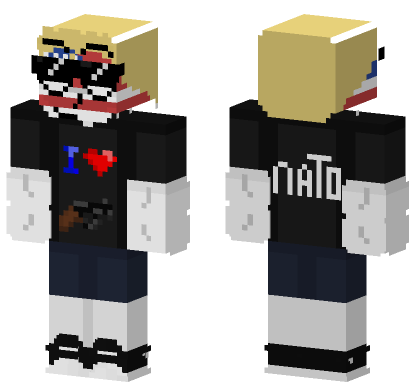 America Countryhumans 5990384 Minecraft Bedrock skin