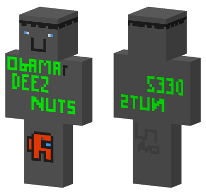 Among Us Crewmate Red Minecraft Bedrock skin