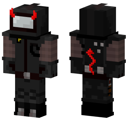 Among Us Imposter Black Minecraft Bedrock skin