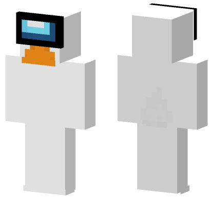 Among Us Orange Crewmate Minecraft Bedrock skin