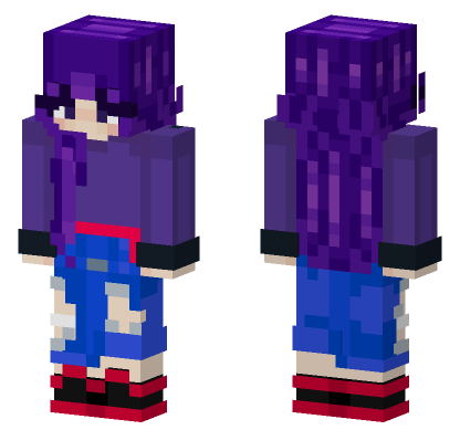 Amy Blue Jacket Minecraft Bedrock skin