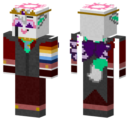 Anglofoxslice W Skin Minecraft Bedrock skin