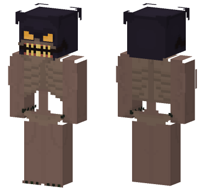 Angry Monster Mask Minecraft Bedrock skin