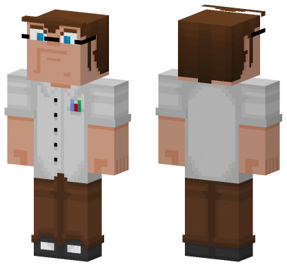Angry Video Game Nerd Minecraft Bedrock skin