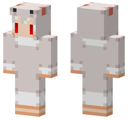 Angry Wolf Minecraft Bedrock skin