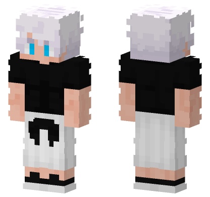 Anime Black Skin Minecraft Bedrock skin