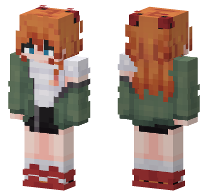 Anime Fashion Skin 2 Minecraft Bedrock skin