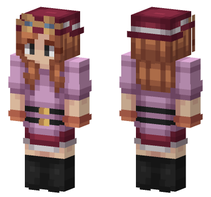 Anime Girl Outfit Minecraft Bedrock skin