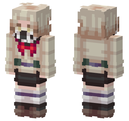 Anime School Girl Minecraft Bedrock skin