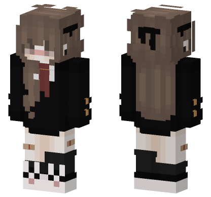 Anime School Skin 11 Minecraft Bedrock skin