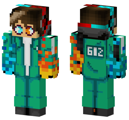 Anime Squid Game 612 Minecraft Bedrock skin