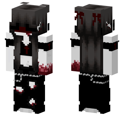 Annnna Black Outfit Minecraft Bedrock skin