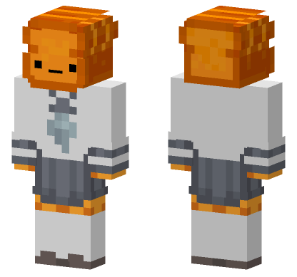 Anpan Orange Bear Minecraft Bedrock skin