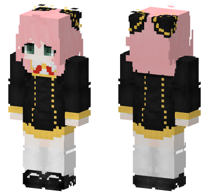 Anya Forger Skin Minecraft Bedrock skin