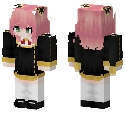 Anya Forger Skin Minecraft Bedrock skin