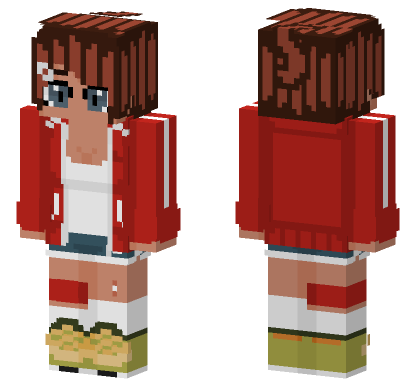 Aoi Asahina Danganronpa Minecraft Bedrock skin