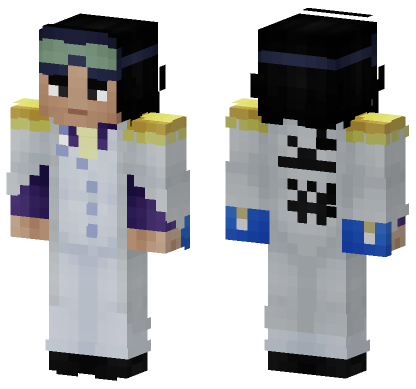 Aokiji One Piece Minecraft Bedrock skin